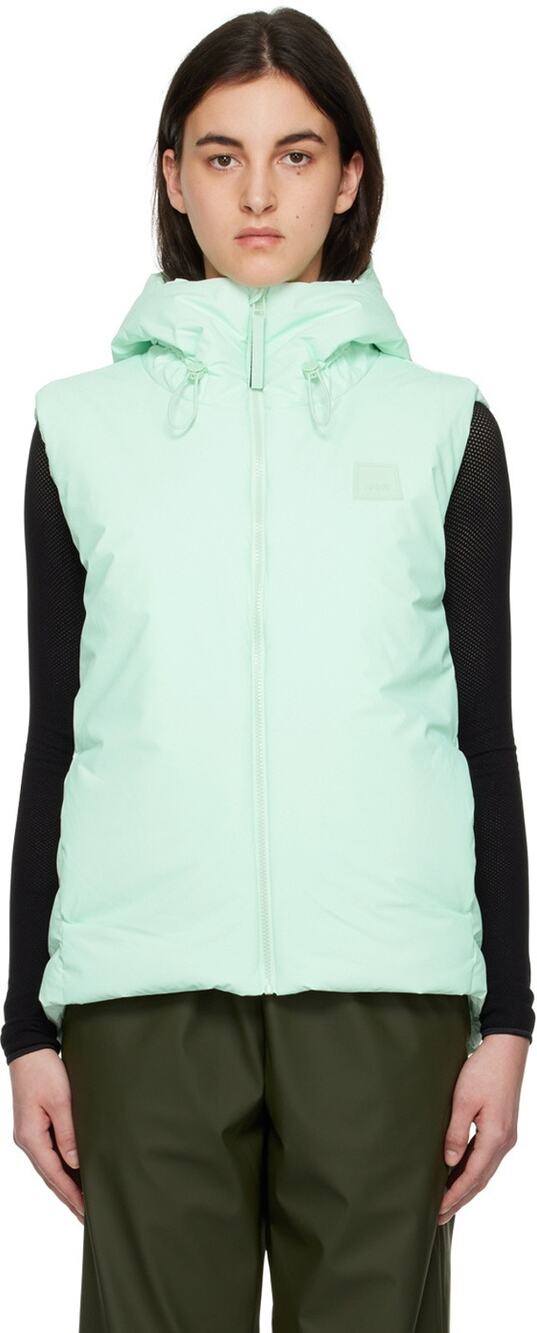 Rains Loop W Vest Mineral Mint Green Large NWT